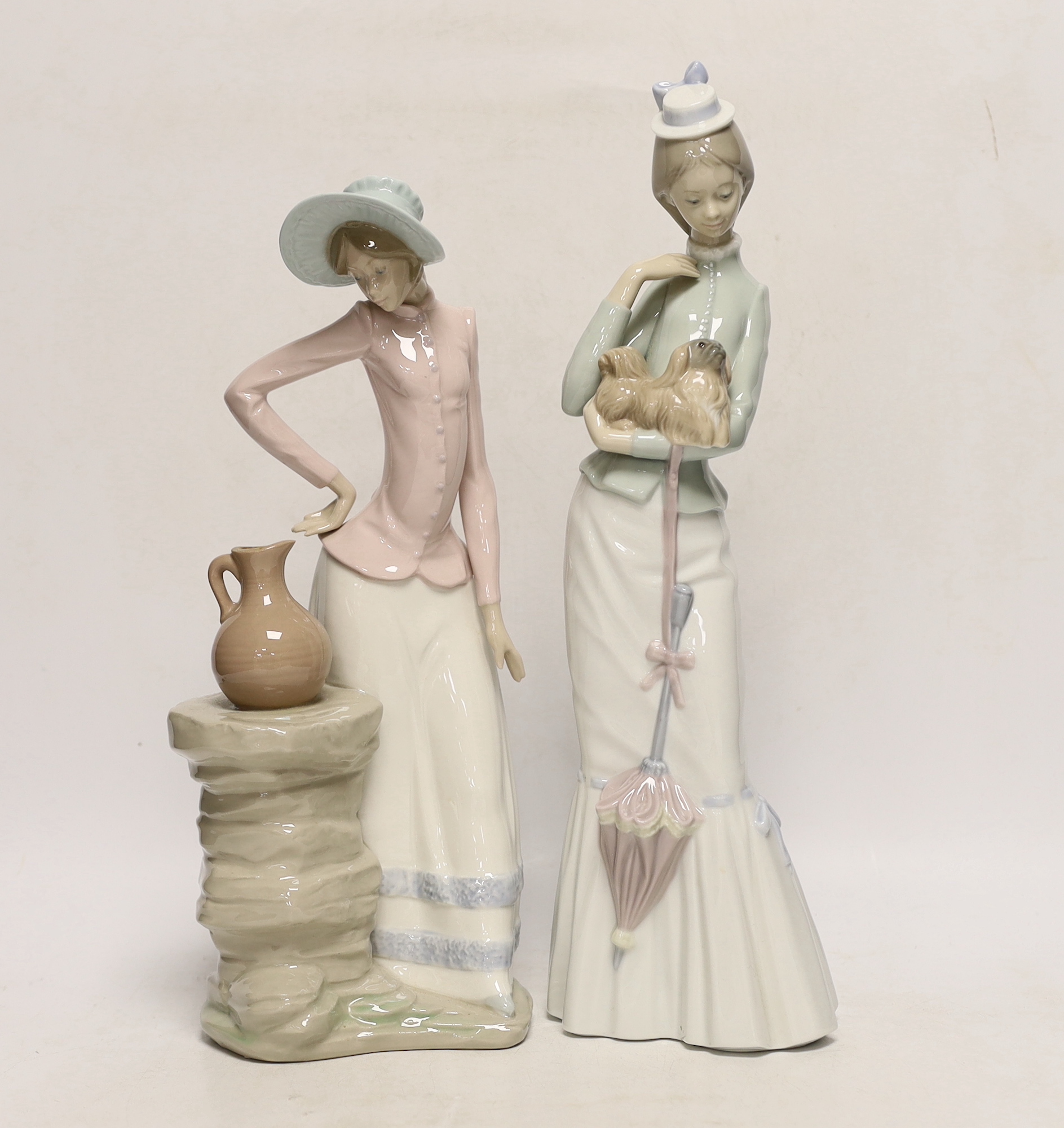 Two Lladro figures, tallest 37.5cm